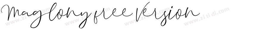 Maglony free Version字体转换